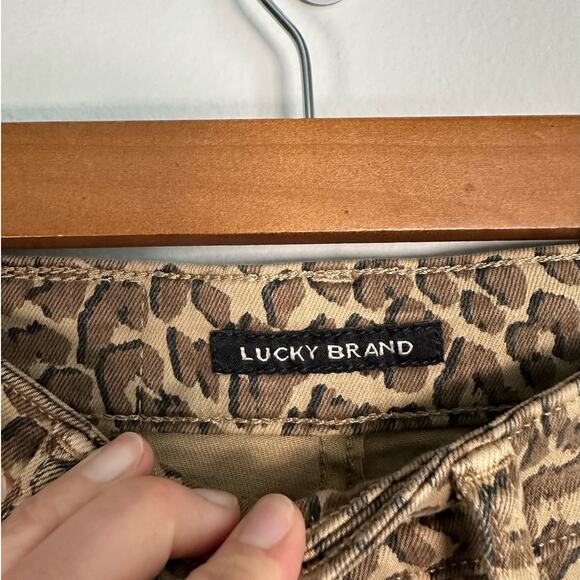 Lucky Brand High Rise Slim Bridgette Animal Print Jeans Women's 0 - Picture 5 of 10